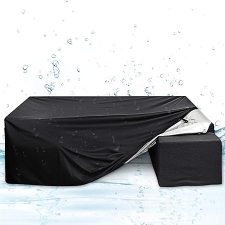 Essort Patio Furniture Covers Outdoor Sectional Furniture Set Covers Table Chair Sofa Winter Covers Waterproof Snow Dust Wind Proof Anti Uv 213x132x74cm Amazon Co Uk Garden Outdoors
