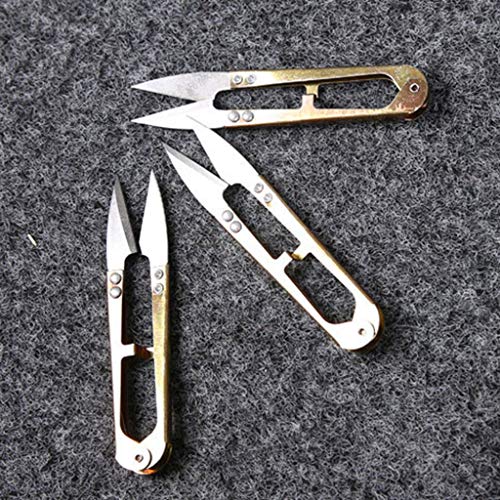 MEIYIN Stainless Steel U Shape Mini Scissor Portable Stitch Sewing Snip Thread Trimming Nipper Household DIY Outdoor Fishing Line Cutter - Thumbnail 5