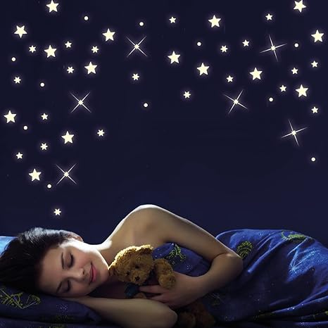 Wandtattoo Loft 40 Stück nachtleuchtende Sterne und Punkte für einen