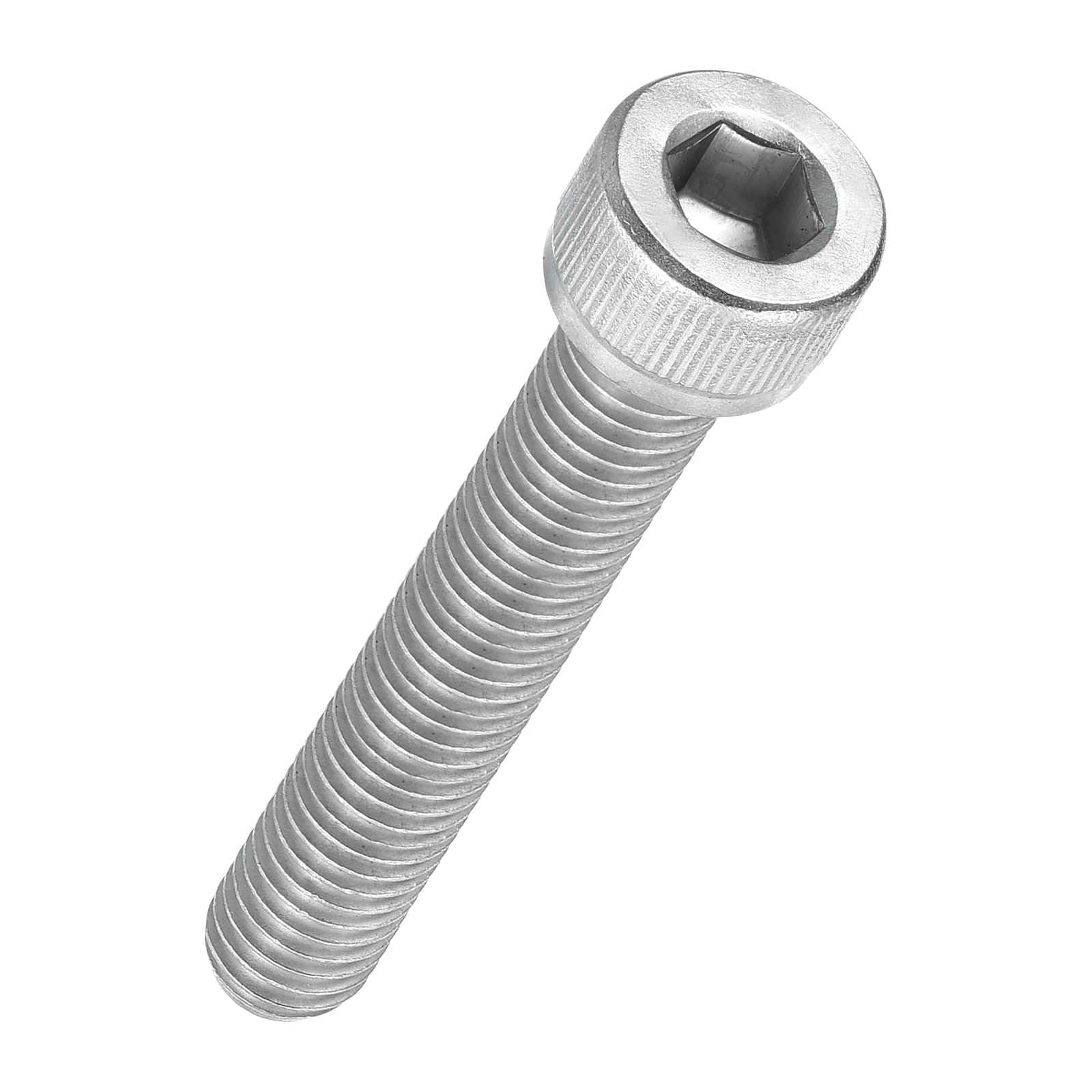 Kozelo 12pcs Socket Head Cap Screws - [M8-1.25 x 45mm] 304 Stainless Steel Allen Socket Drive for Electrical Motor 3D Printing Fan Engine Replacement Use, Silver — image 1