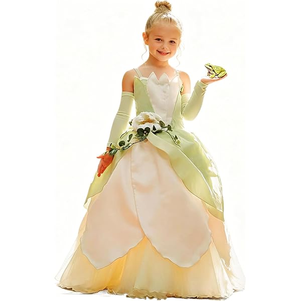 open lace back dress Amazon.com: Lito Angels Frog Princess Birthday Dress Up Halloween Costume  for Toddler Girls Size 4T-5T, Green : Clothing, Shoes & Jewelry