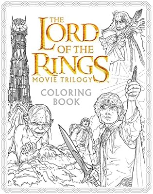 The Lord Of The Rings Movie Trilogy Coloring Book Amazon Co Uk Tolkien J R Caven Nicolette 9780062561480 Books