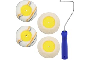 Corner Paint Roller - 4pcs Drywall Corner Roller Tool, Corners Edger Painting Rollers Kit for Drywall Mud and Paint Applicati