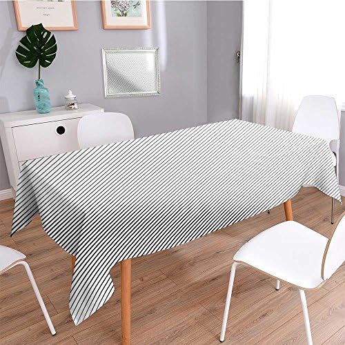 BN2H1357KHJB Print Tablecloth,slanting oblique geometric pattern straight parallel lines texture,Printed Table Cloth for Square Tables
