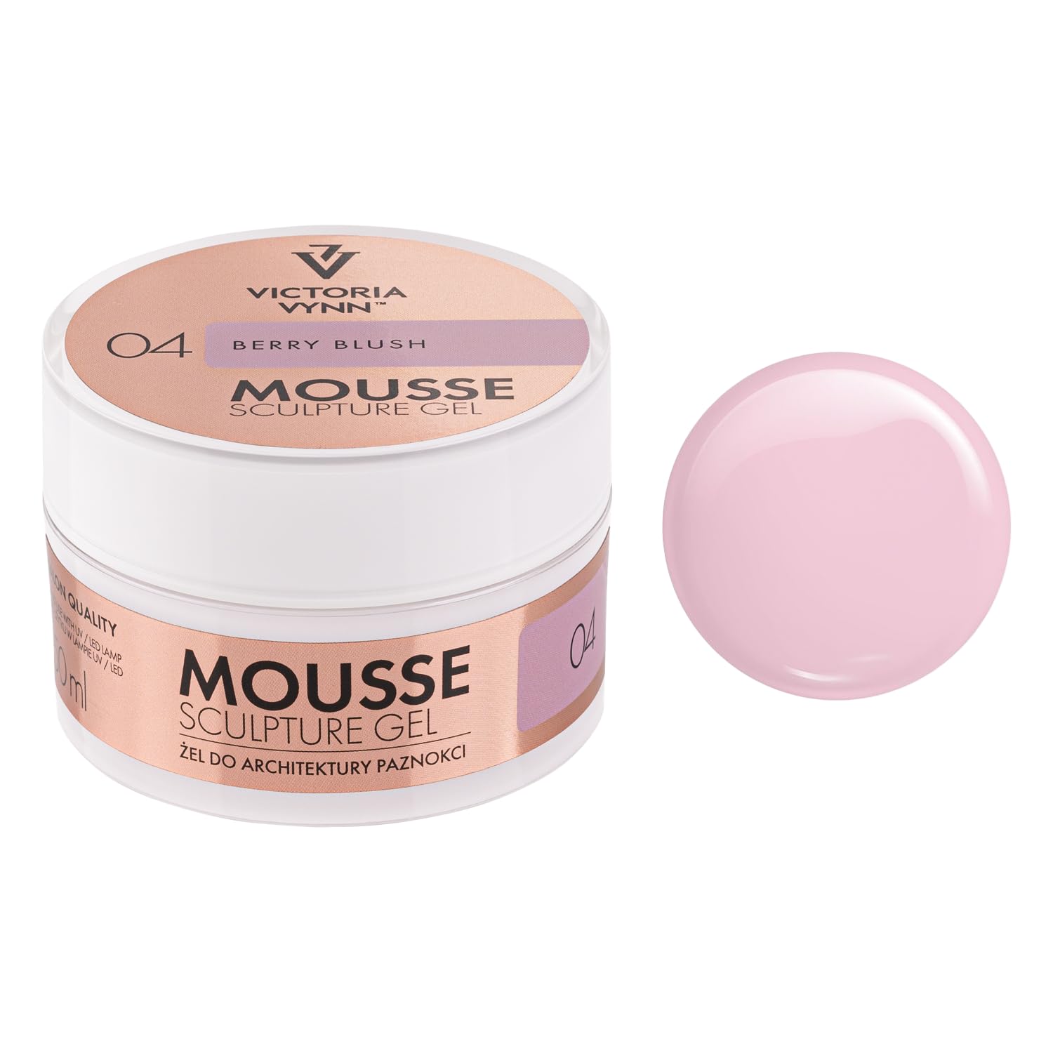 Victoria Vynn MOUSSE SCULPTURE GEL 50ml NEW Thixotropic Gel NEW BERRY BLUSH 04
