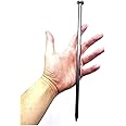 (50-Pack) - Heavy Duty Round Metal Landscape & Paver Edging Anchoring Stake, 12-Inch Length - Bright Spike Timber Nail, Tent Spikes, Camping, Trapping, Landscape, More (50PACK)