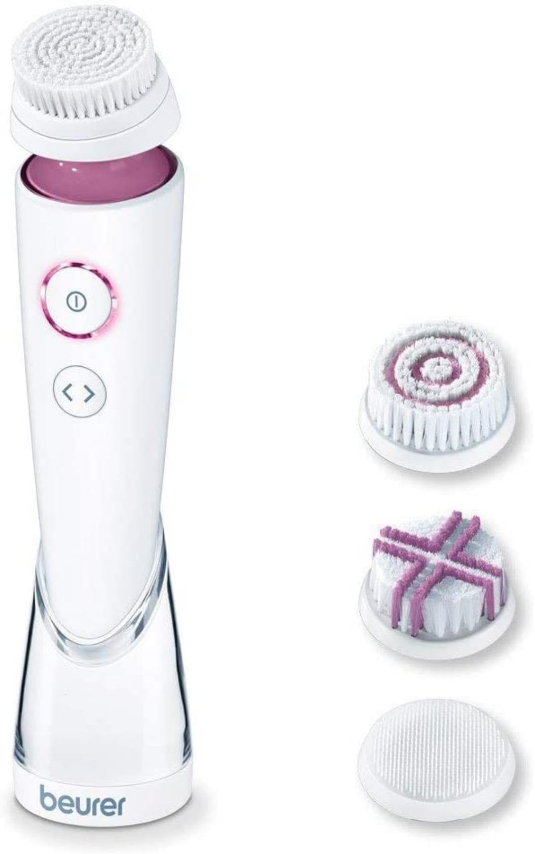 Beurer FC 95 Facial Brush Deep Pore Cleansing 4 Brush Heads Waterproof with Battery