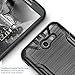 TJS Galaxy J3 Emerge/J3 Prime/Amp Prime 2/Express Prime 2/Sol 2/J3 Mission/J3 Luna Pro/J3 Eclipse Case, with [Tempered Glass Screen Protector] Hard Inner Layer Metallic Brush Finish Case (Gray)