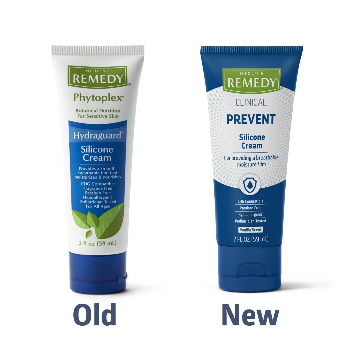 Medline Remedy Clinical Silicone Cream (2 oz Tube), Vanilla Scent, Breathable Film, Soothing, Moisturizing, Nourishing, Hydrating Skin Care, For Cracked, Chapped, Sensitive Skin