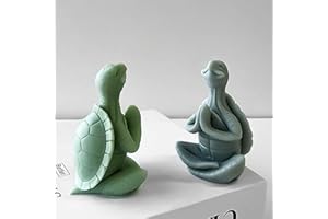 EVERELAM Turtle Candle Mold Turtle Mold Animal Mold Turtle Resin Mold Clay Mold Jewelry Resin Casting Mold Candle Making Molds Craft Supplies 3D Mold Silicone Mold for Resin Casting Mold