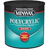 1/2 pt Minwax 25555 Clear Polycrylic Water-Based Protective Finish Gloss