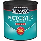 Minwax 1/2 pt 25555 Clear Polycrylic Water-Based Protective Finish Gloss