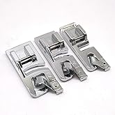 HONEYSEW Rolled Hem Foot, Hemming Presser Foot Kit for Sewing Rolled Hemmer Pressure Foot for Brother Singer and Other Sewing Machine (3Size Narrow Rolled Hem Foot)