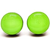 Stud Earrings Set, Lime Green Sorbet 10 mm Round Studs for Women Men, Handmade, Stainless Steel Posts for Sensitive Ears, Lightweight Color Dot Earrings, Minimalist Everyday Jewelry Gift