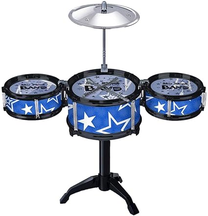 Amazon.com: Kaimu Simulación Jazz Tambor Niños Instrumentos de Música Juguete Tambores, Azul: Toys \u0026 Games