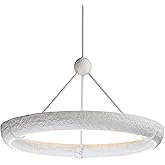 ET2 Lighting E25193-TW Geist - 54W 1 LED Ring Pendant-19.5 Inch Tall and 35.5 Inch Wide