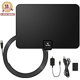 TV Antenna, NewPlus Indoor Amplified HDTV Antenna 50 Mile Range with Detachable Amplifier Signal Booster, USB PowerSupply and 16.5FT High Performance Coax Cable- Upgraded 2017 Version Better Reception