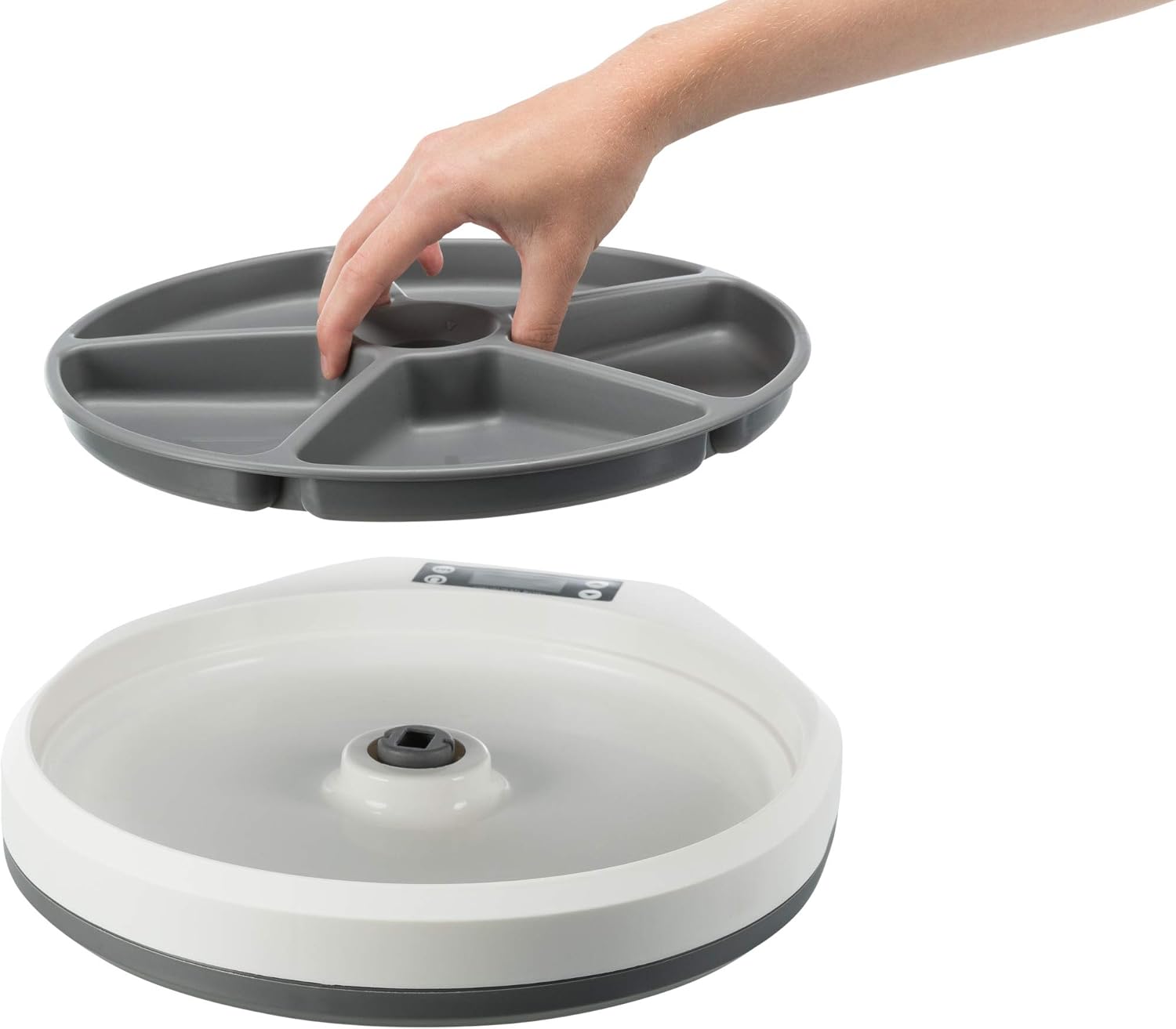 TRIXIE 24384 Automatic feeder TX4+1, 5 × 240 ml/33 × 5 × 36 cm, white-grey, white/grey, Un tamaño - Image 5