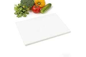 CLIVIA Commercial Cutting Boards Plastic, 16" x 12" x 1/2" White Chopping Boards for Kitchens