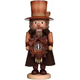 ANGIEHAIE German Christmas Nutcracker Blackforest Clockmaker Natural Colors - 41,5 cm / 16 inch - Christian Ulbricht