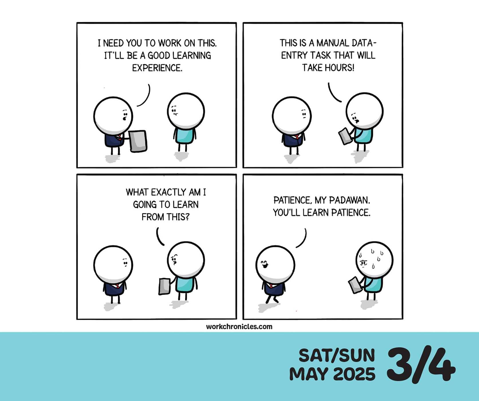 Work Chronicles 2025 Day-to-Day Calendar