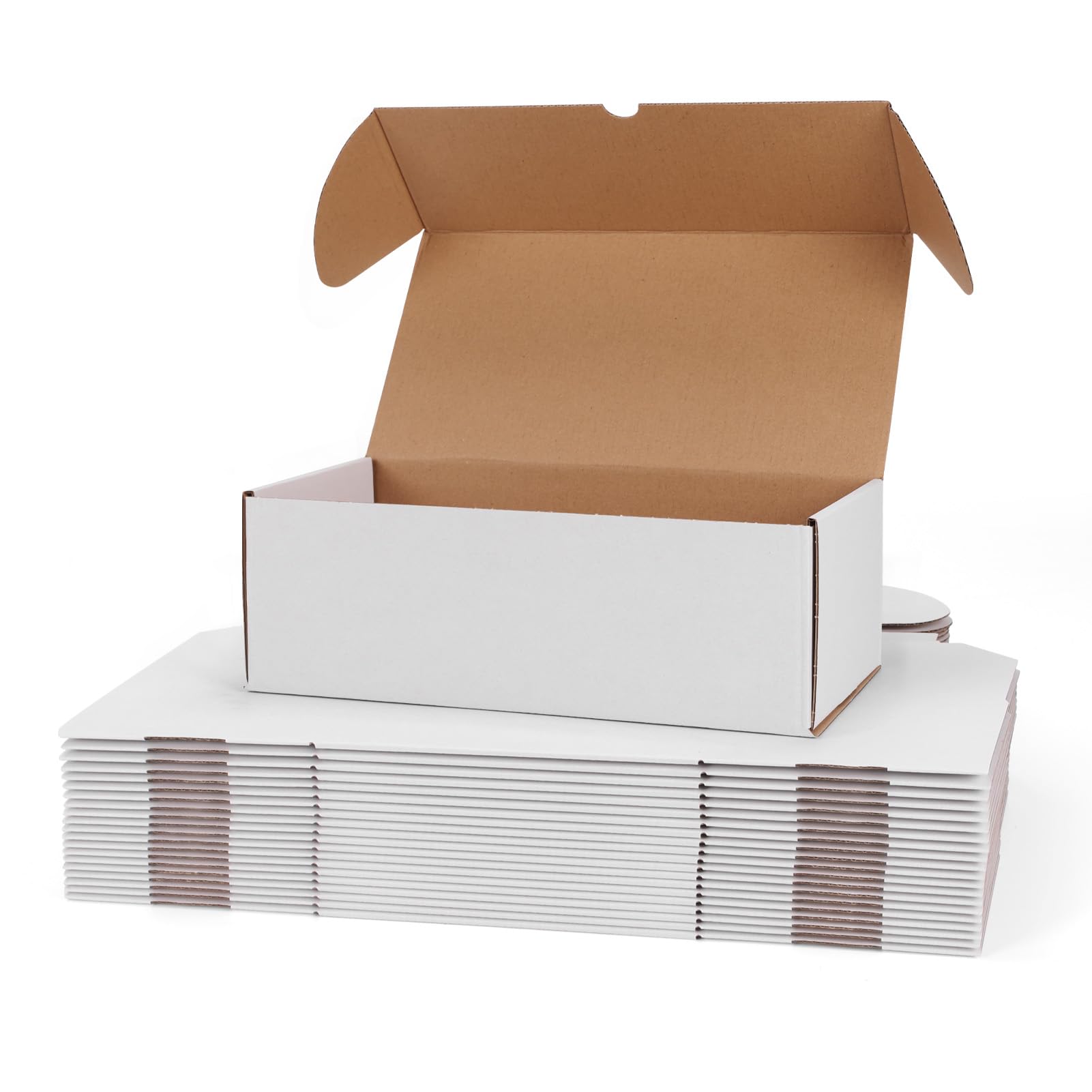 Photo 1 of WIFTREY 12x6x4 White Shipping Boxes Set of 20, Small Corrugated Cardboard Mailer Box 12 x 6 x 4 for Packaging Small Business