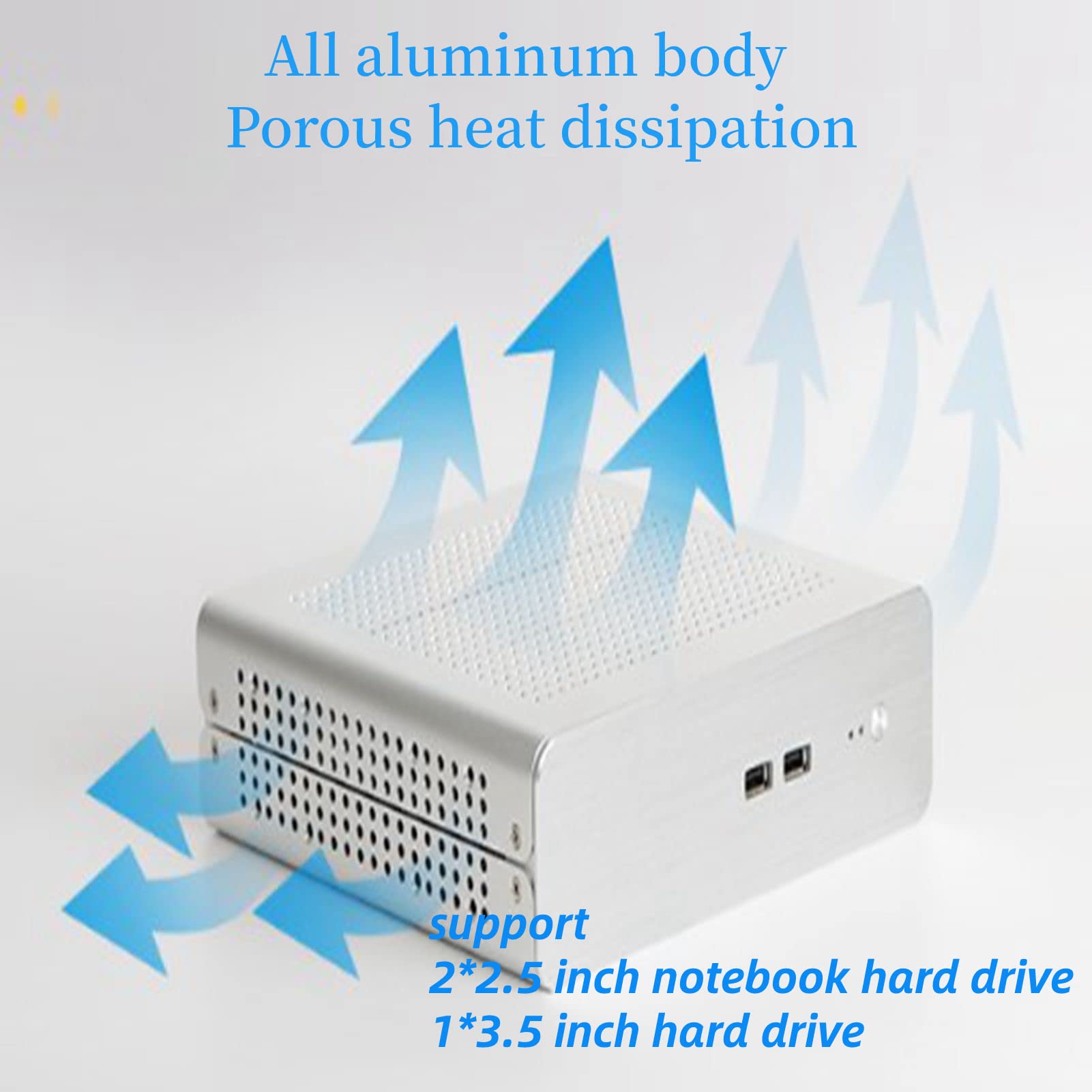 ZJchao Mini ITX Computer Case, Mini Case ITX Bonne