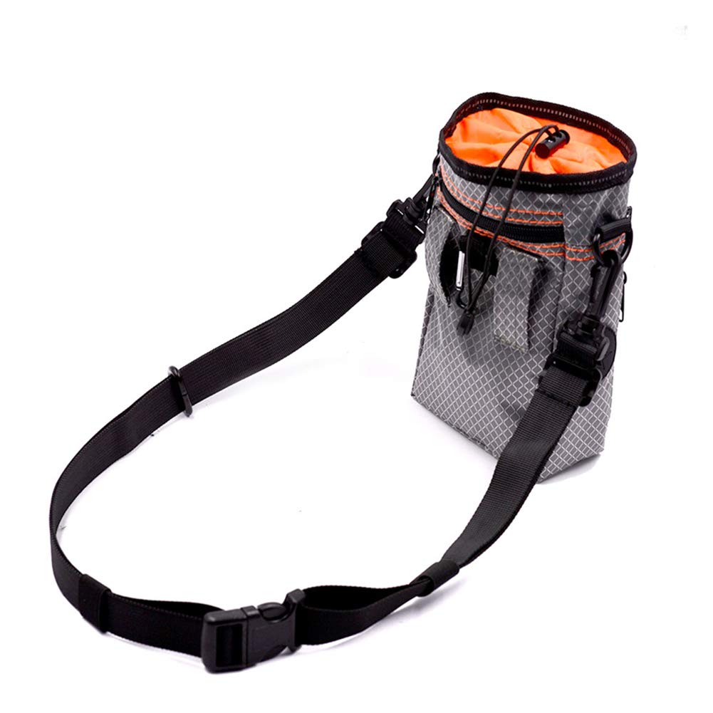 EDUPLINK Dog Treat Training Pouch - Easily Carries Pet Toys, Kibble, Treats - Built-in Poop Bag Dispenser Easy to Clean Waterproof - 3 Wearing Way for Walking, Training, Hiking, Running, Jogging