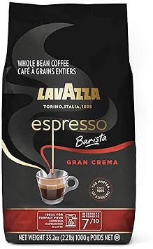 Kitchen & Dining - Lavazza Espresso Barista Gran Crema Whole Bean Coffee Blend, Medium Espresso Roast, Oz Bag (Packaging May Vary) - 2.2 LB, 35.2 Ounce