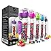 sharpro 32 oz. Infuser Water Bottles - Featuring a Full Length Infusion Rod, Flip Top Lid, Dual Hand Grips