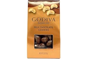 GODIVA CHOCOLATIER Godiva, Milk Chocolate Whole Cashews, 2 Oz