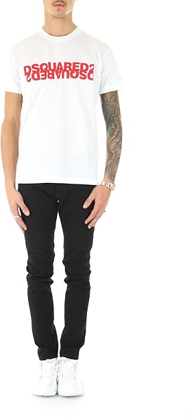 t shirt bianca dsquared