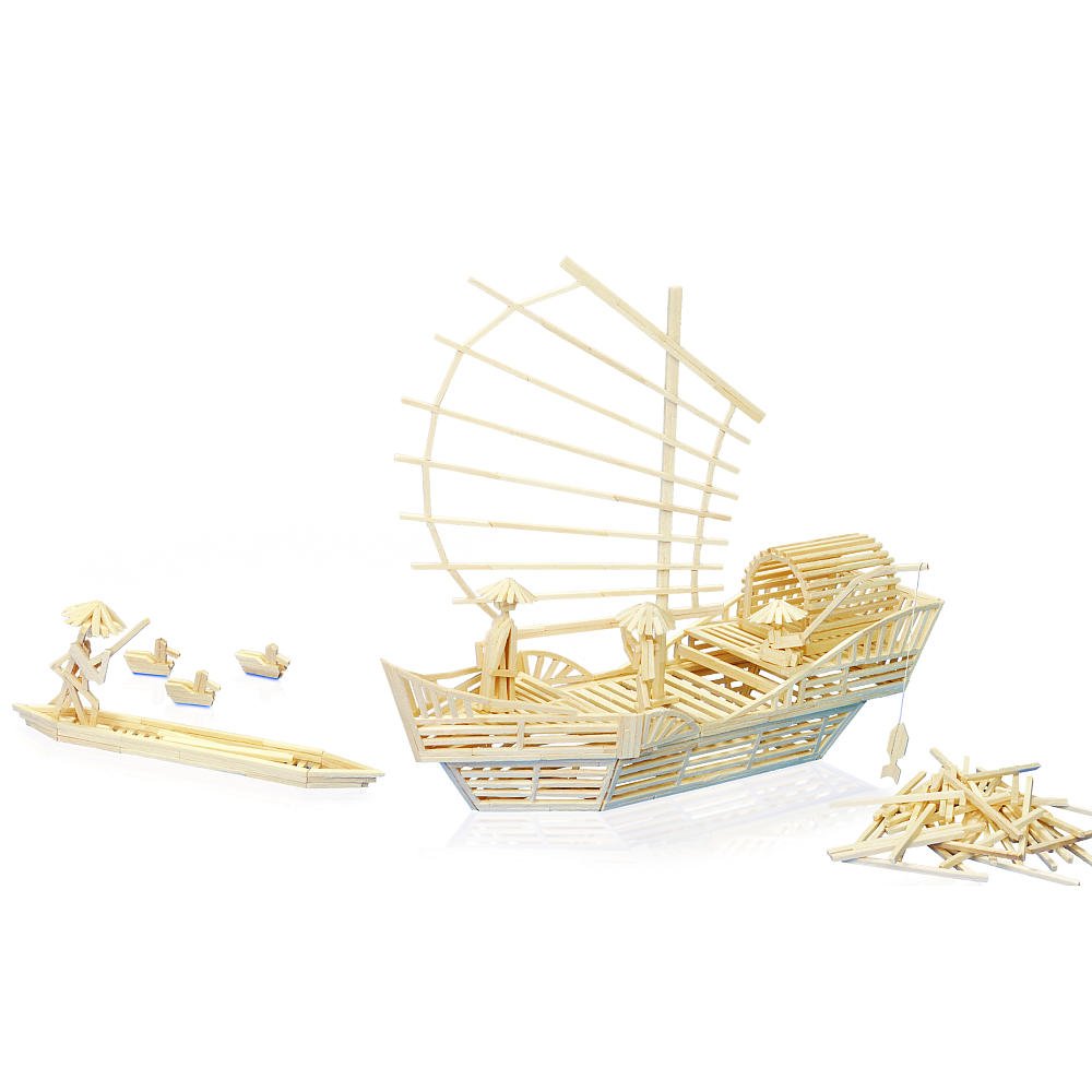 Matchitecture - 6643 - Building Game - Chinese Junk/Chinese Jonque