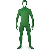 Spooktacular Creations Mens Halloween Costume Open Face Bodysuit Jumpsuit, Zentai Costume Bodysuit for Halloween Party
