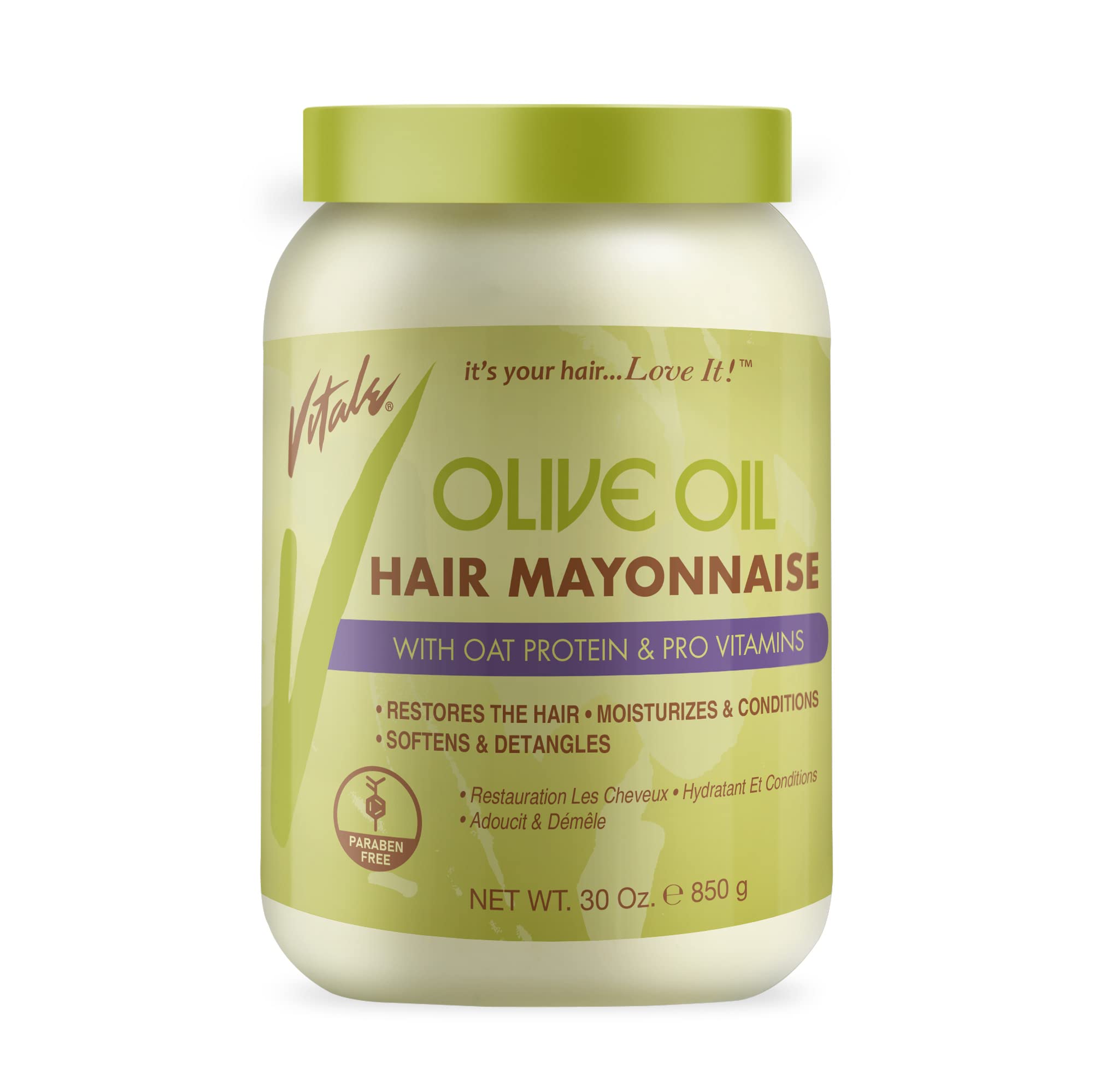 Vitale Pro Olive Oil-Based Hair Mayonnaise, 853 g