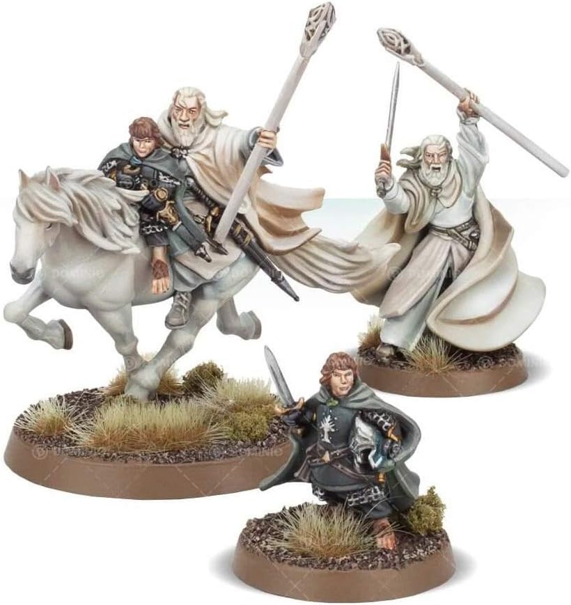 Games Workshop - Middle Earth - Lord Of The Rings: Gandalf The White & Peregrin Took, Multicolor, Small - Image 3
