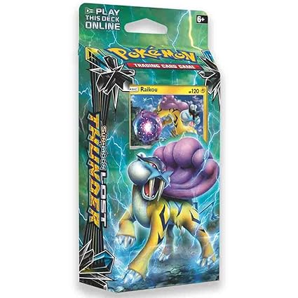 Pokemon Tcg Sun Moon Lost Thunder Storm Caller 60 Card Theme Deck Featuring A Holographic Raikou