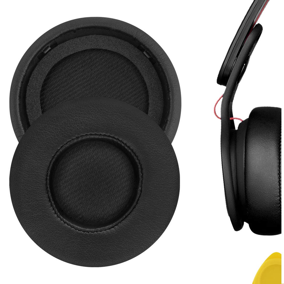 Geekria Replacement Ear Pads for Monster Beats MIXR Headphones Ear Cushions, Repair Parts with Video Guide (Black)