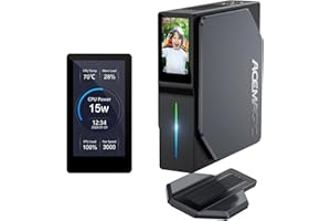 ACEMAGIC S1 Mini PC Windows 11 Pro, 12th N95 16GB DDR4 512GB M.2 SSD Mini Computers with DIY LCD Screen, Dual Channel Micro PC with RGB Light 4K Dual Display, Support 4K/WiFi 5/BT4.2/Home/Office