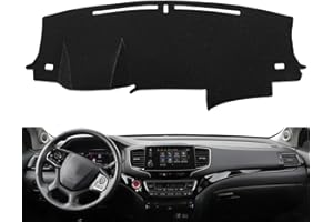 Fcovergurus Dash Cover Mat Custom Fit for Honda Pilot 2016-2022/Ridgeline 2017-2024/Passport 2019-2024,Dashboard Cover Pad Carpet Protector (Black) F171