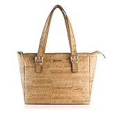 Corkor Cork Purse Vegan Handbag for Women | Cruelty Free Satchel Non Leather | Roomy Bag