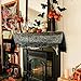 20x80-inch Halloween Table Runner, Halloween Black Lace Spiderweb Table Linen for Halloween Decorations Scary Movie Nights