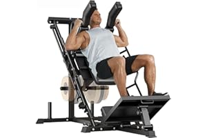 Garvee 3 in 1 Leg Press Machines for Home Gym, Professional Hack Squat Machine, Workout Equipment with Weight Storage Posts f