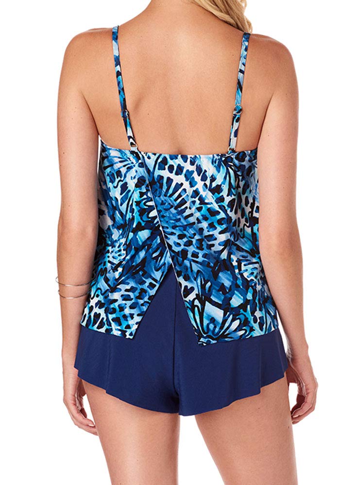 Magicsuit Women's Swimwear Monarch Mila VNeck Flowy One Piece Swimsuit
