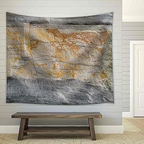 Abstract Background Texture of Seashore Rock of Sandgate - Fabric Wall Tapestry Home Decor - 51x60 inches
