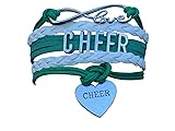 Sportybella Cheer Charm Bracelet, Infinity Love