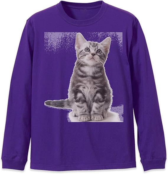 Amazon Igsticker ロング Tシャツ ロンt 長袖 カットソー メンズ レディス プリント おしゃれ クルーネック Xsサイズ 菫色 バイオレットパープル 男女兼用 T Shirt アニマル 猫 アメリカンショートヘア Tシャツ カットソー 通販 Amazon Igsticker ロング Tシャツ ロンt 長袖 カットソー メンズ レディス プリント おしゃれ クルーネック Xsサイズ 菫色 バイオレットパープル 男女兼用 T Shirt アニマル 猫 アメリカンショートヘア Tシャツ カットソー 通販