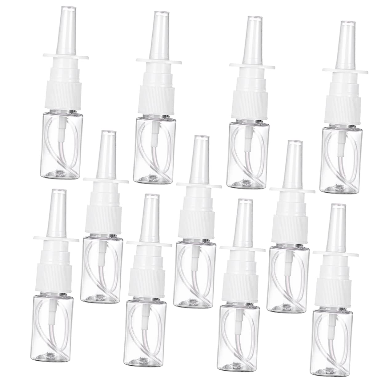 KONTONTY Sinus Relief 10PCS 10ML Containers - Empty Fine Mist Sprayer Bottle for Essential Oils - Refillable Sprayer Portable Care Mist Bottles by NOSEFUL
