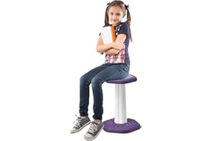 VEVOR Kids Wobble Chair, Active Chair with Sponge Cushion, Wobble Stool Improves Focus, Posture and Calm Children, Ideal for Schools and Home, Age 7-14, Purple
