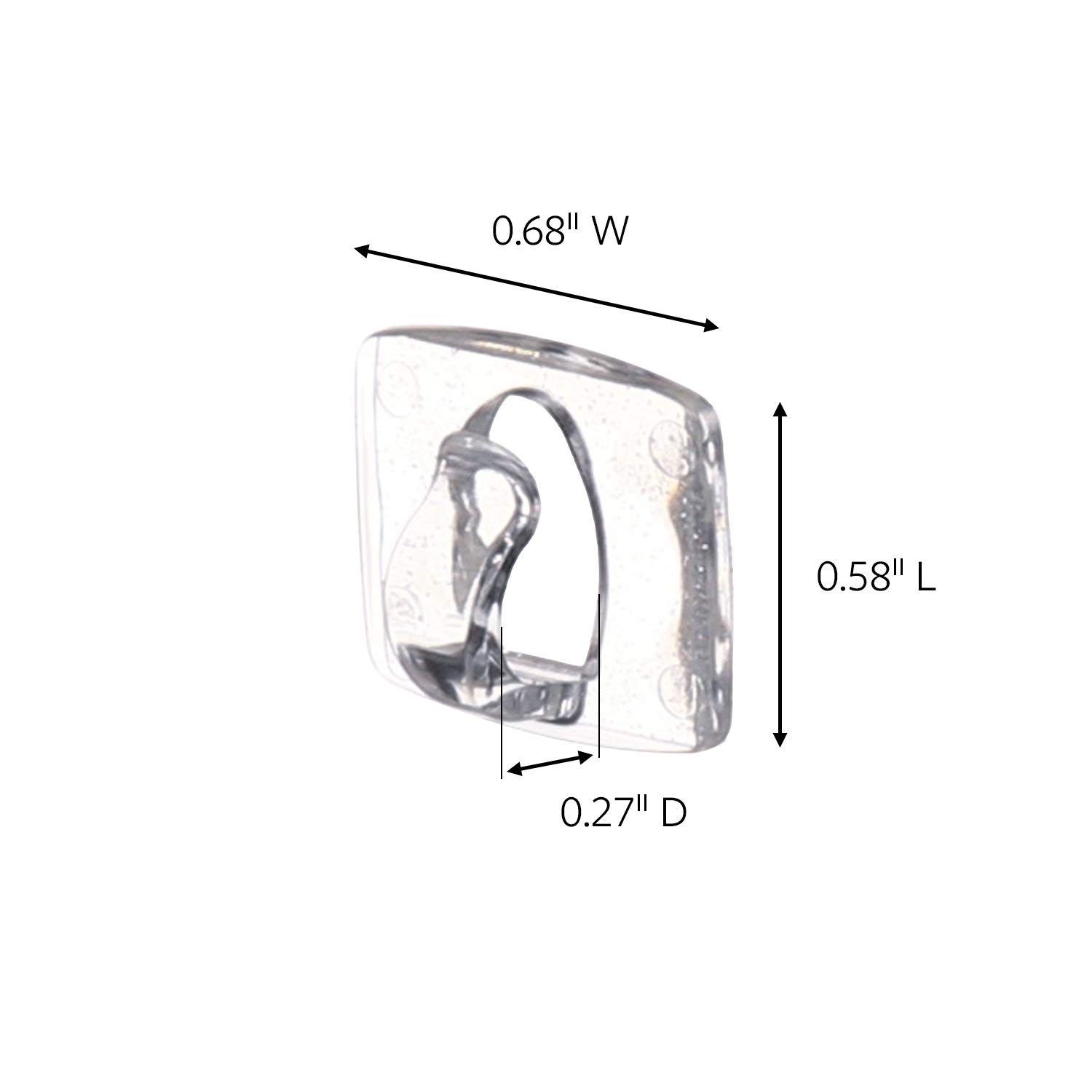 Command Light Clips, Mini, Clear, 45 clips, 54 strips, Indoor Use